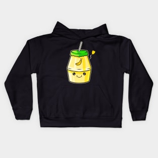 I Love Banana Milk Milk Shake And Banana Kids Hoodie